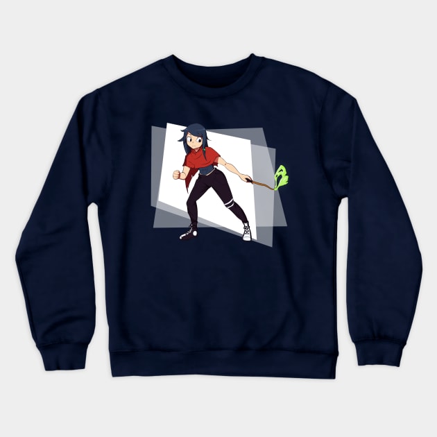 The Witch Of Golperwood Lane Crewneck Sweatshirt by Grumpysheep